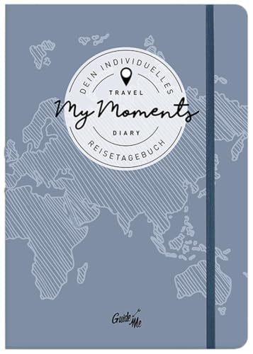 GuideMe Travel Diary "Welt" – individuelles Reisetagebuch: Individuelles Reisetagebuch mit freien Seiten, Zeigewörterbuch, kleinen Extras & Stickerbogen (Hallwag GuideMe) von Hallwag